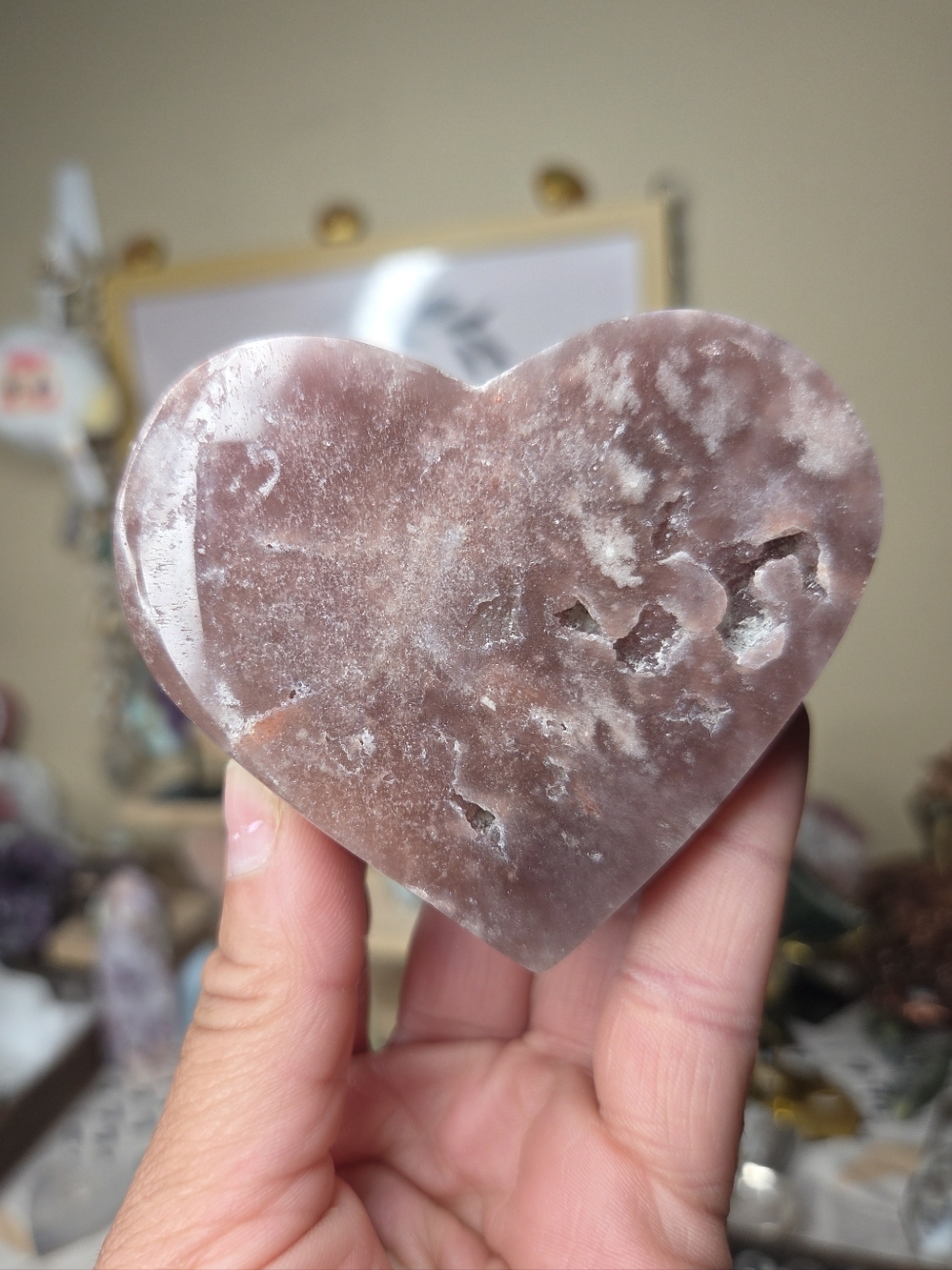 Pink Amethsyt Heart